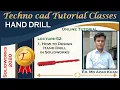 How to Design Hand Drill in Solidworks I By Er Md Azad I Autocad I Solidworks I CNC I Ansys I staas