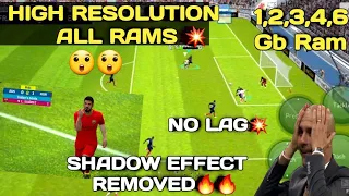 how to fix lag in pes 2021 mobile 100 working in 2 3 4 6 gb rams high resolution fix lagging