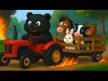 Download Lagu Oh No! Forest on Fire! 🐻🐮🐷 Can the Clever Bear Farmer Rescue Everyone? 🚒 | Vehicles Farm Animated