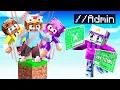 Using ADMIN COMMANDS on One Block Minecraft