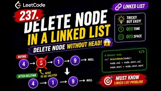 LeetCode 237 Made Easy Delete Node in a Linked List Python How to Delete a Node in Linkedlist