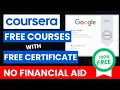 How To Get Paid Coursera Courses for FREE with Certificates in 2026 Without Financial Aid