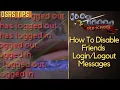 OSRS Tips How To Turn OFF friends notification