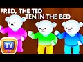 Ten In The Bed Nursery Rhyme With Lyrics - Cartoon Animation Rhymes \u0026 Songs for Children