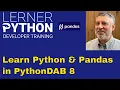 All about PythonDAB 8 Mentored instruction in Python and Pandas