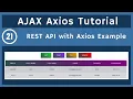 21 REST API with Axios Library of AJAX AJAX Tutorial UiBrains NAVEEN SAGGAM