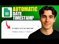 How To Automatically Insert Date And Timestamp In Google Sheets Tutorial 2026