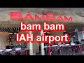 bam bam in the george bush intercontinental airport IAH