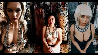 Compare Nude Girls In Silver Chains: Asian Beauty, Black Beauty, Latina Beauty Sterling Jewelry Art