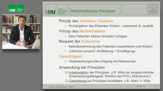 Prinzipienorientierte Ethikberatung: Ein Leitfaden für ethische Fallbesprechungen