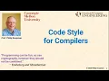 L05 Code Style for Compilers