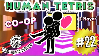 8min human tetris 2 player couples reflex test gone viral immersive interactive challenge 22