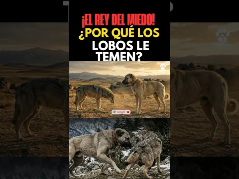 ¿Por qué el Lobo Gris HUYE del Kangal Turco? #KangalTurco #PerrosDeProteccion #LoboGris #shorts