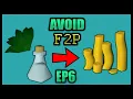 OSRS Avoid F2P Unfinished guam potions OSRS 2021