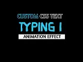 Text Animation Effect Text Typing Animation effect using HTML CSS with JavaScript