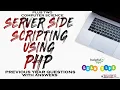 Server Side Scripting Using PHP Previous Year Questions Plus Two Computer Science