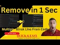 Remove Lines Extra Spaces from Code Easily Simple Trick Code With Code