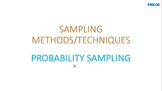 Sampling Methods How to perform Simple Random Systematic Stratified and Cluster Sampling