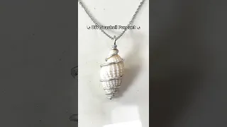 Easy Wire Wrapped Seashell Pendant DIY Jewelry