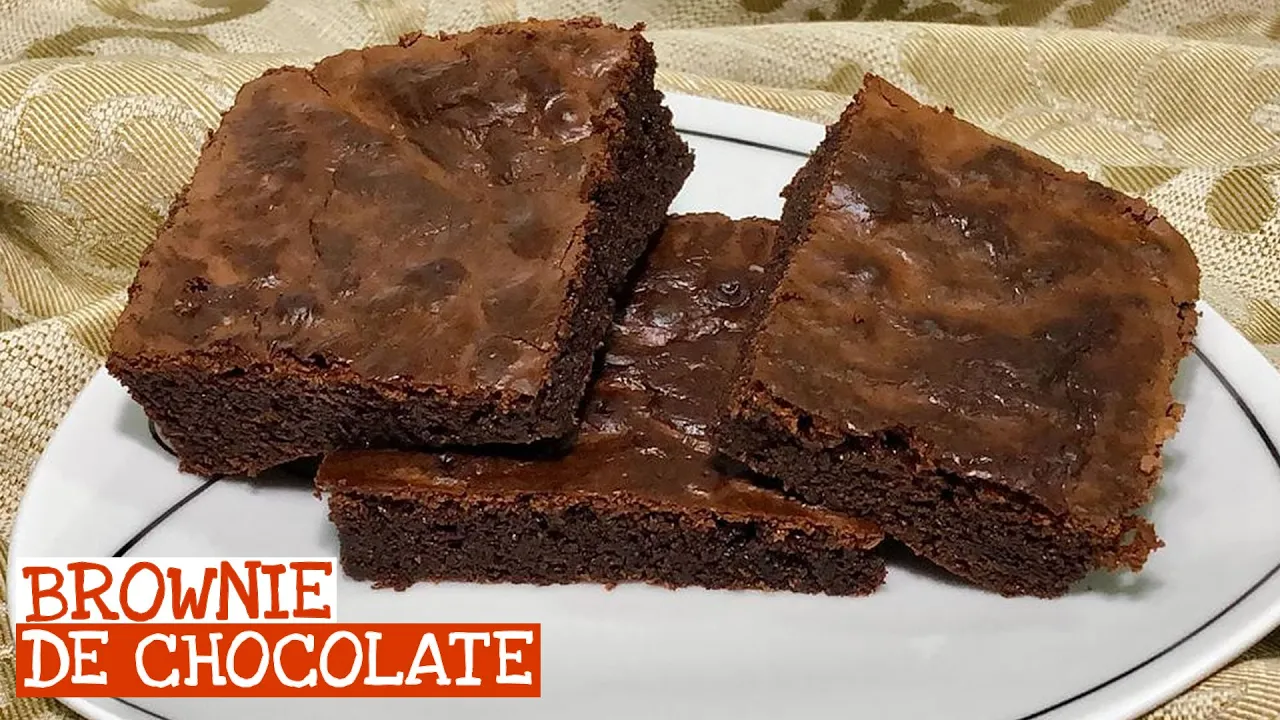 A MELHOR RECEITA DE BROWNIE DE CHOCOLATE | FÁCIL E DELICIOSO #DOCE
