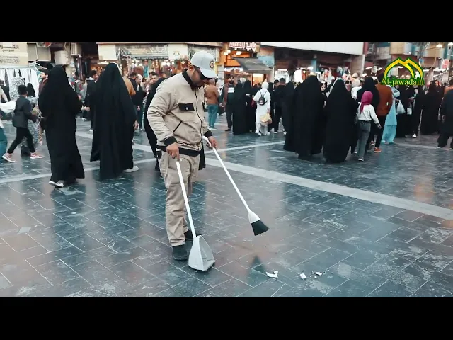 ⁣في كل وقت هُم على أهَبِّ الاستعداد في خدمة الزائرين الكرام شعبة النظافة قسم خدمة الزائرين