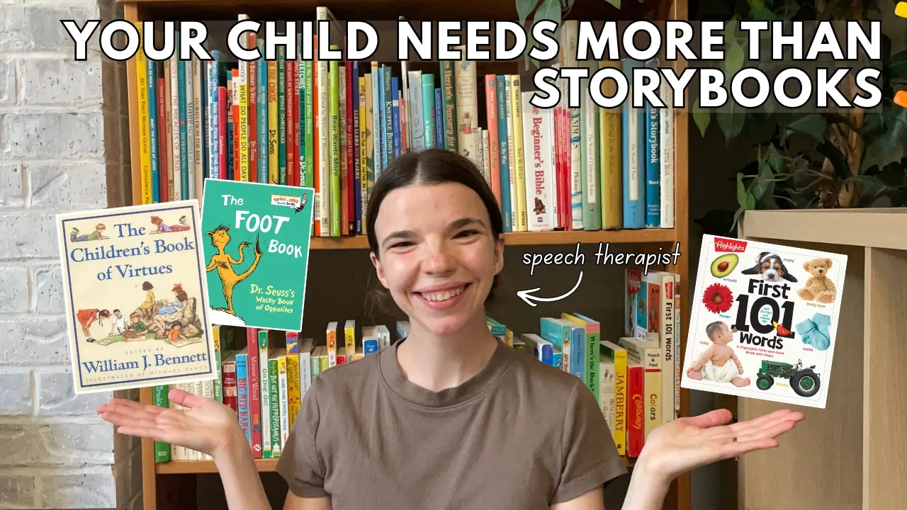 11 Types of Books Every Child Needs | A Speech Therapist Explains: video thumbnail