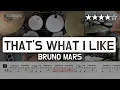 [Lv.13] That's What I Like - Bruno Mars (★★★★☆) Pop Drum Cover (Score, Lessons, Tutorial) | DRUMMATE