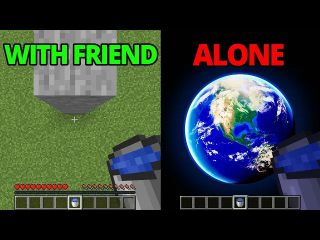 MLG water bucket when you're with friend vs alone