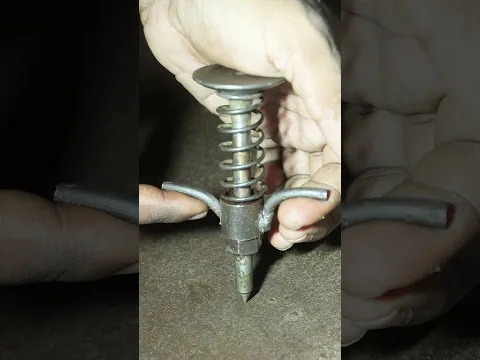 Made an Auto Center Punch from an Old Engine Valve #AutoCenterPunch #HandmadeTools