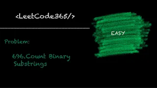 Count Binary Substring LeetCode 696 - Python Solution