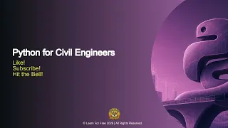 Python for Civil Engineers 01B
