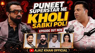Puneet Superstar Ne Kholi Influencers Ki Pol! 😱 #podcast #puneetsuperstar #ajazkhan 