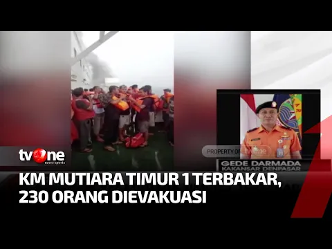 Video Amatir Kepanikan Penumpang KM Mutiara Timur 1 yang Terbakar