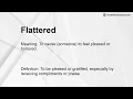 Flattered Meaning