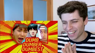 Singer Reacts to The Kim Line - Dumb \u0026 Dumber \u0026 Dumbest (Jin, RM \u0026 V from BTS (방탄소년단)) *First Time*