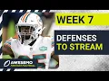 Rankings BEST STREAMING DEFENSES Week 7 Packers Patriots Saints Fantasy Football 2021