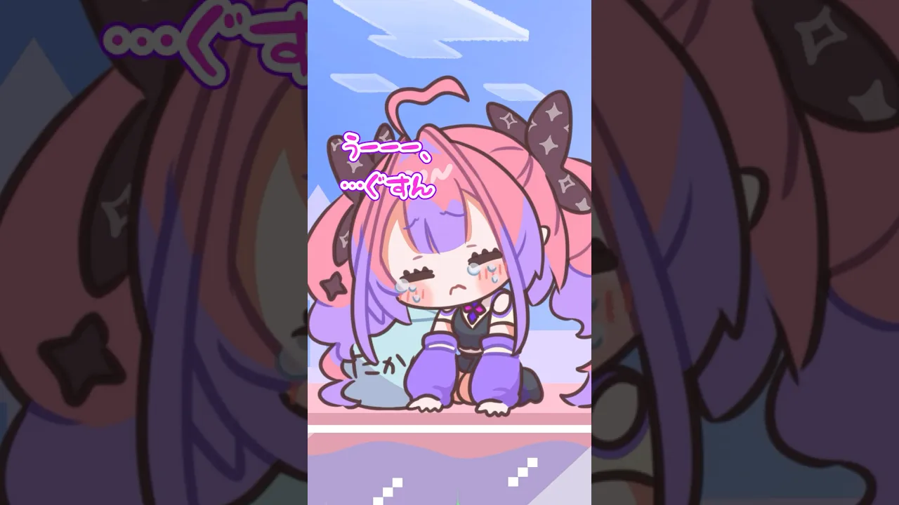 【手描き】青いウーパールーパー『たかし』#shorts #ホロライブ #vtuber