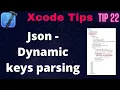 Json dynamic keys parsing in iOS