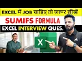 Excel Tutorial for Beginners SUMIF SUMIFS Excel Interview