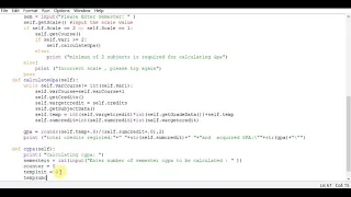 Python Program to calculate the GPA and CGPA