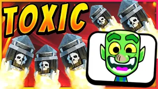 NEW ROCKET CYCLE DECK IS 100 TOXIC Clash Royale