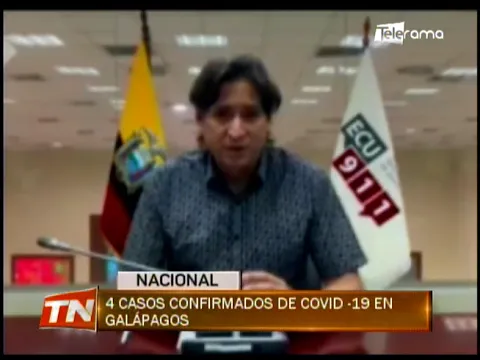 4 casos confirmados de COVID-19 en Galápagos
