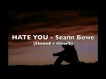 Seann Bowe - Hate you (Slowed + Reverb)