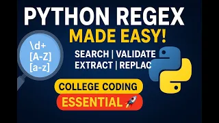 Python Regular Expressions Made Simple Advanced String Matching Not Class CBSE