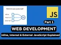 JavaScript Basics Part 1 Inline vs Internal vs External JS