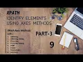 Selenium-XPath-Axes - following following sibling preceding preceding sibling ancestor child parent