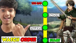 how to watch attack on titan in correct order hindi 