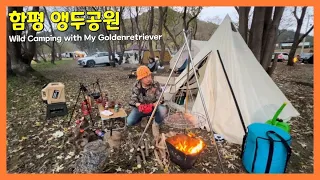 이제 광주전남 노지캠핑 1번지는 여기입니다 | 와일드 캠핑 | 함평 앵두공원 | 골든리트리버 | 반려견 동반 캠핑 | Goldenretriever | Wild camping 썸네일