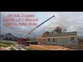 40ft Attic Trusses CRANE LIFT Massive Lean-To Rafter Build Coblentz Builders Pt 2
