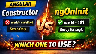 Constructor vs ngOnInit in Angular When Why to Use Each